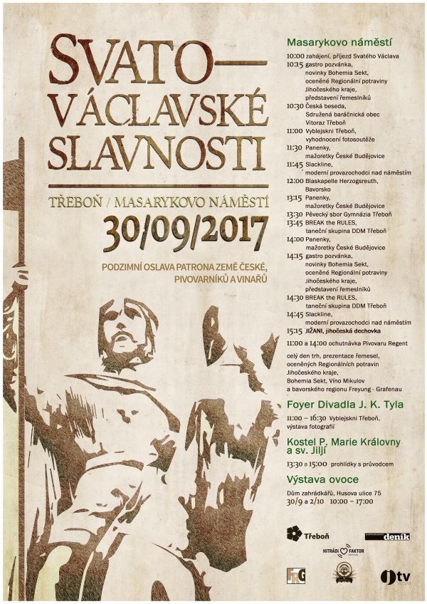 svatovaclavske slavnosti trebon plakat